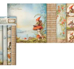 Stamperia Dekostoff|Stoffpakete>Stoffpaket "Hidden Grove"
