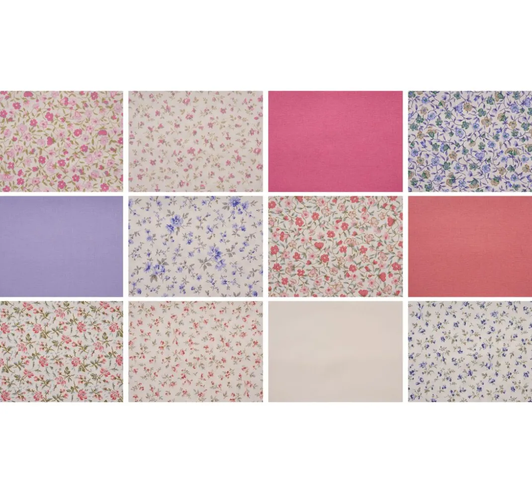 Westfalenstoffe Patchworkstoffe|Stoffpakete>Stoffpaket "Mille Fleurs"