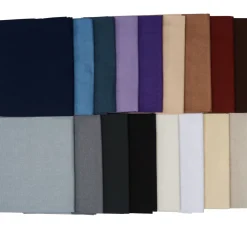 stafil Patchworkstoffe|Stoffpakete>Stoffpaket Patchy Uni "Lavendel-Braun-Natur-Weiß", 17 Zuschnitte