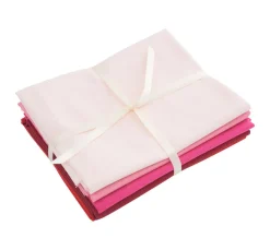 stafil Patchwork|Weihnachtsstoffe>Stoffpaket Patchy Uni "Rosa-Rot"