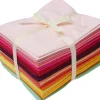 stafil Patchworkstoffe|Baumwollstoff>Stoffpaket Patchy Uni "Rosa-Rot-Orange-Gelb", 17 Zuschnitte