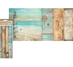 Stamperia Stoff Zum Basteln|Stoffpakete>Stoffpaket "Sea Land"