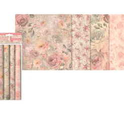 Stamperia Stoff Zum Basteln|Stoffpakete>Stoffpaket "Shabby Rose"