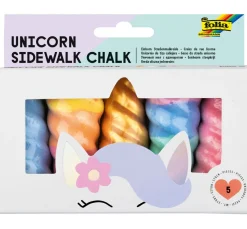 Kinder folia Bastelfarbe|Kreidefarbe>Straßenmalkreide "Einhorn"