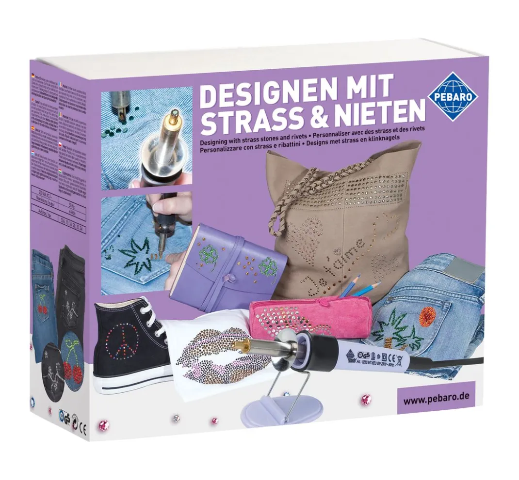 PEBARO Applikationen & Labels|Weiteres>Strass-Stein-Applikator "Komplett-Set"