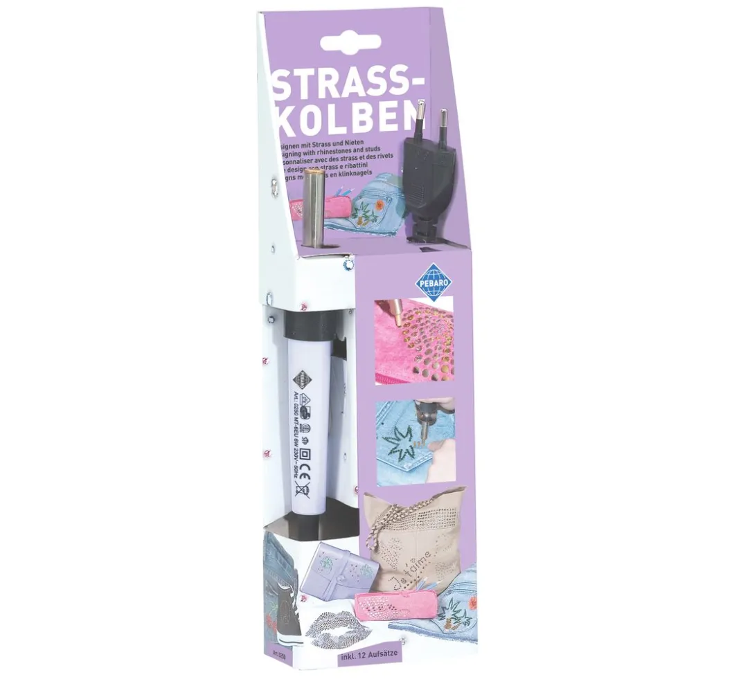 PEBARO Applikationen & Labels|Weiteres>Strass-Stein-Applikator-Set, inkl. 12 Pickern