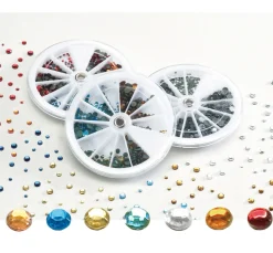PEBARO Applikationen & Labels|Textil-Design>Strass-Steine "Jipsie", 1440 Stück
