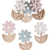 HobbyFun Streuteile|Scrapbooking>Streuteile Blume "Blanche", mit Klebepunkt