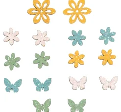 Rayher Streuteile|Scrapbooking>Streuteile Blume und Schmetterling "Franca"