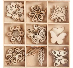 creativ company Streuteile|Scrapbooking>Streuteile Schmetterling Mix "Shari"