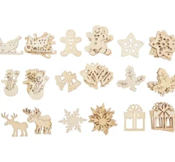 creativ company Dekoelemente|Scrapbooking>Streuteile "Weihnachtsmotive"