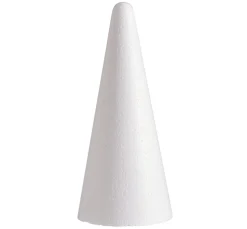 VBS Paillettentechnik|Styropor- Und Watteformen>Styroporkegel 20 cm