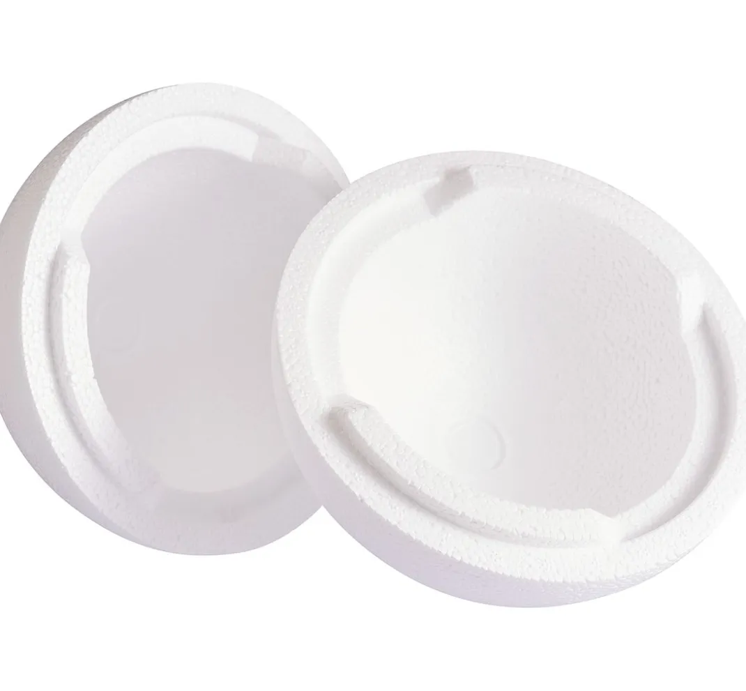 VBS Paillettentechnik|Styropor- Und Watteformen>Styroporkugel, Ø 15 cm, 2-teilig
