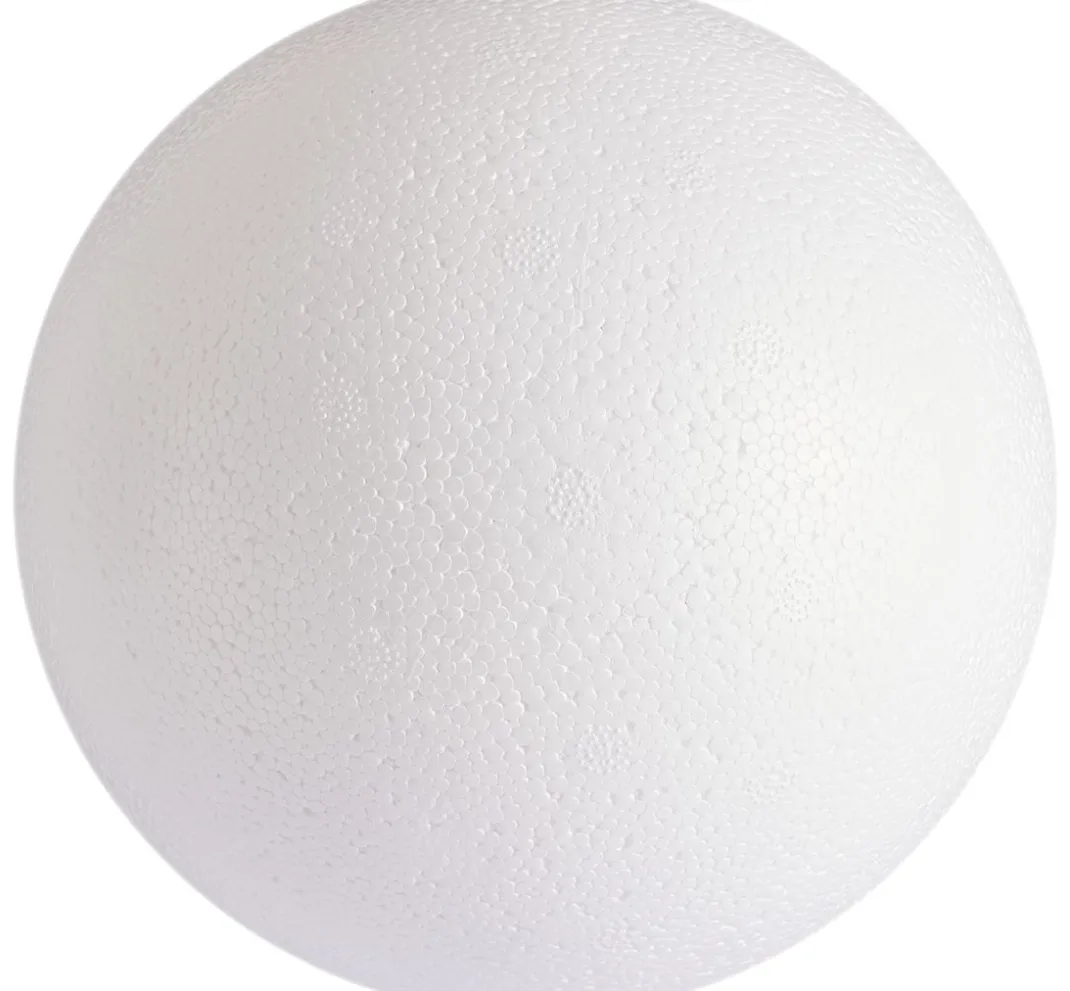 VBS Paillettentechnik|Styropor- Und Watteformen>Styroporkugel, Ø 15 cm, 2-teilig