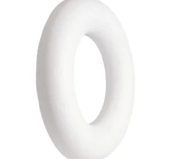 VBS Paillettentechnik|Diverse Materialien>Styroporring flach, (Römer), Ø 22 cm