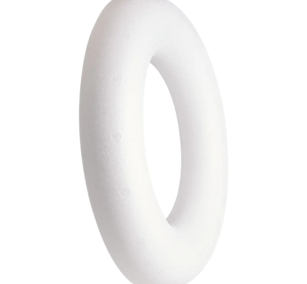 VBS Paillettentechnik|Diverse Materialien>Styroporring flach, (Römer), Ø 25 cm