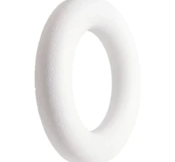 VBS Paillettentechnik|Diverse Materialien>Styroporring flach (Römer), Ø 17 cm