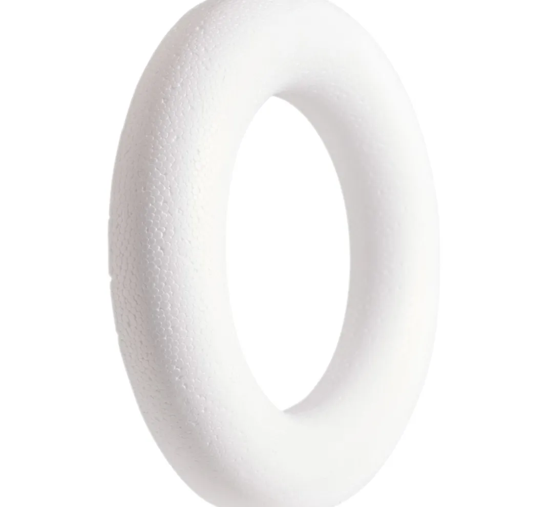 VBS Paillettentechnik|Diverse Materialien>Styroporring flach (Römer), Ø 17 cm