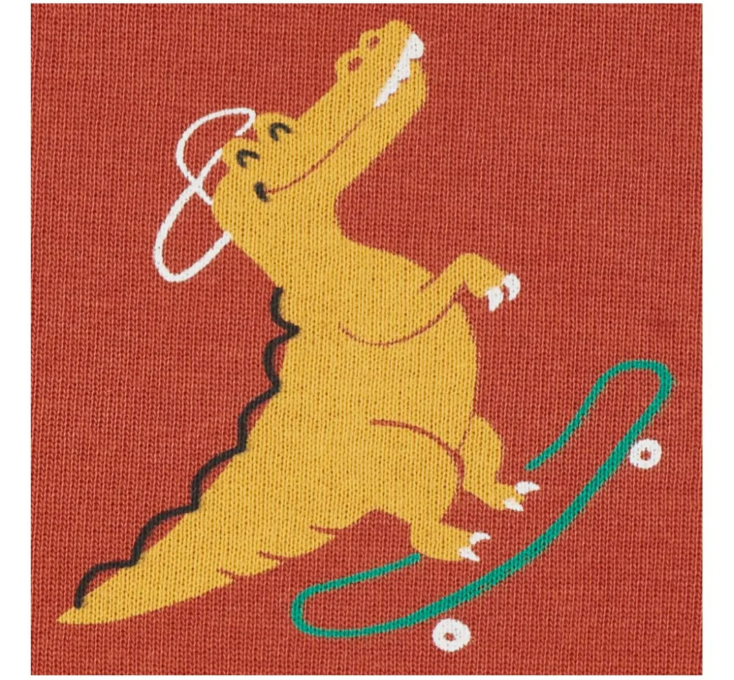 Kinder VBS Marktplatz Sweatstoff|Kinderstoffe>Sweat-Stoff "Dinos and Crocodile"