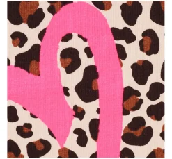 VBS Marktplatz Sweatstoff|Jerseystoff>Sweat-Stoff Neon Print "Leopard mit Herz"