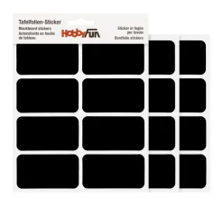 HobbyFun Kreidetafeln|Sticker & Klebebänder>Tafelfolien-Sticker "Rechteck - abgerundete Kanten"
