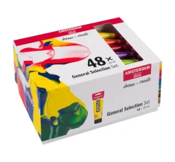 AMSTERDAM Künstlerfarbe>Talens Acrylfarben-Set "General Selection 48"