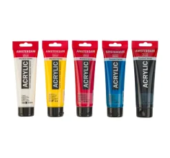 AMSTERDAM Künstlerfarbe>Talens Acrylfarben-Set "Primärfarben"