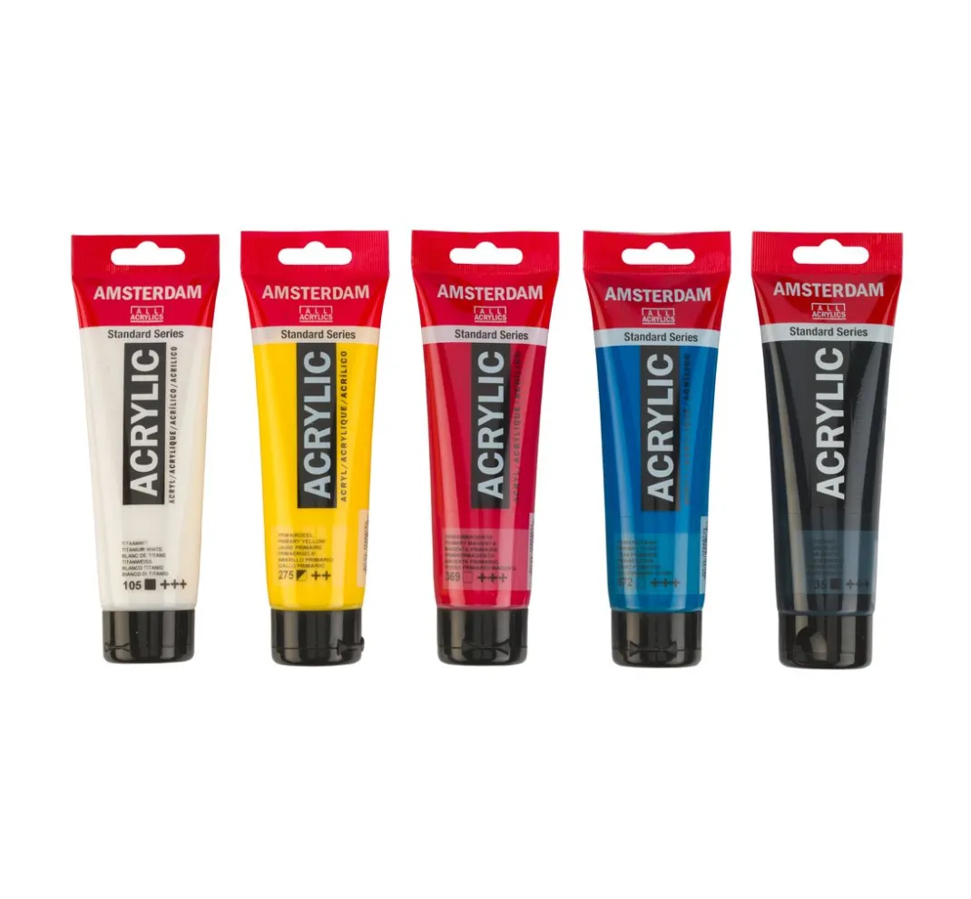 AMSTERDAM Künstlerfarbe>Talens Acrylfarben-Set "Primärfarben"