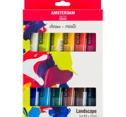 AMSTERDAM Künstlerfarbe>Talens Acrylfarben-Set "Landschaft"