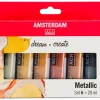 AMSTERDAM Künstlerfarbe>Talens Acrylfarben-Set "Metallic"