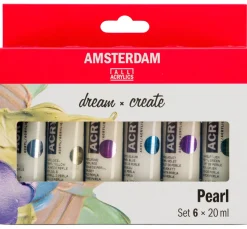 AMSTERDAM Künstlerfarbe>Talens Acrylfarben-Set "Pearlescent"