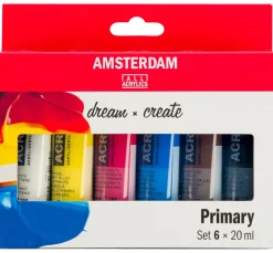 AMSTERDAM Künstlerfarbe>Talens Acrylfarben-Set "Primär"