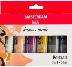 AMSTERDAM Künstlerfarbe>Talens Acrylfarben-Set "Portrait"