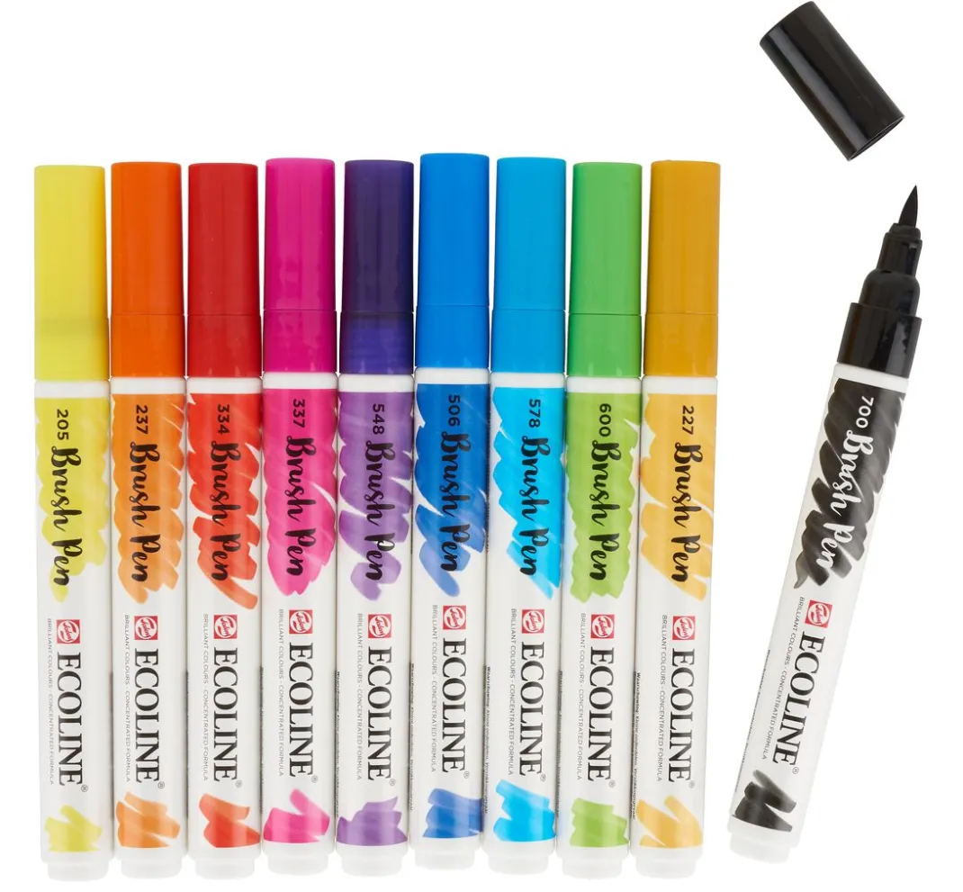 Talens Aquarell|Stifte>Ecoline Brush Pen Set "10 Farben"