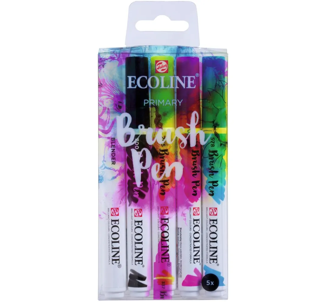 Talens Stifte>Ecoline Brush Pen Set "5 Farben"