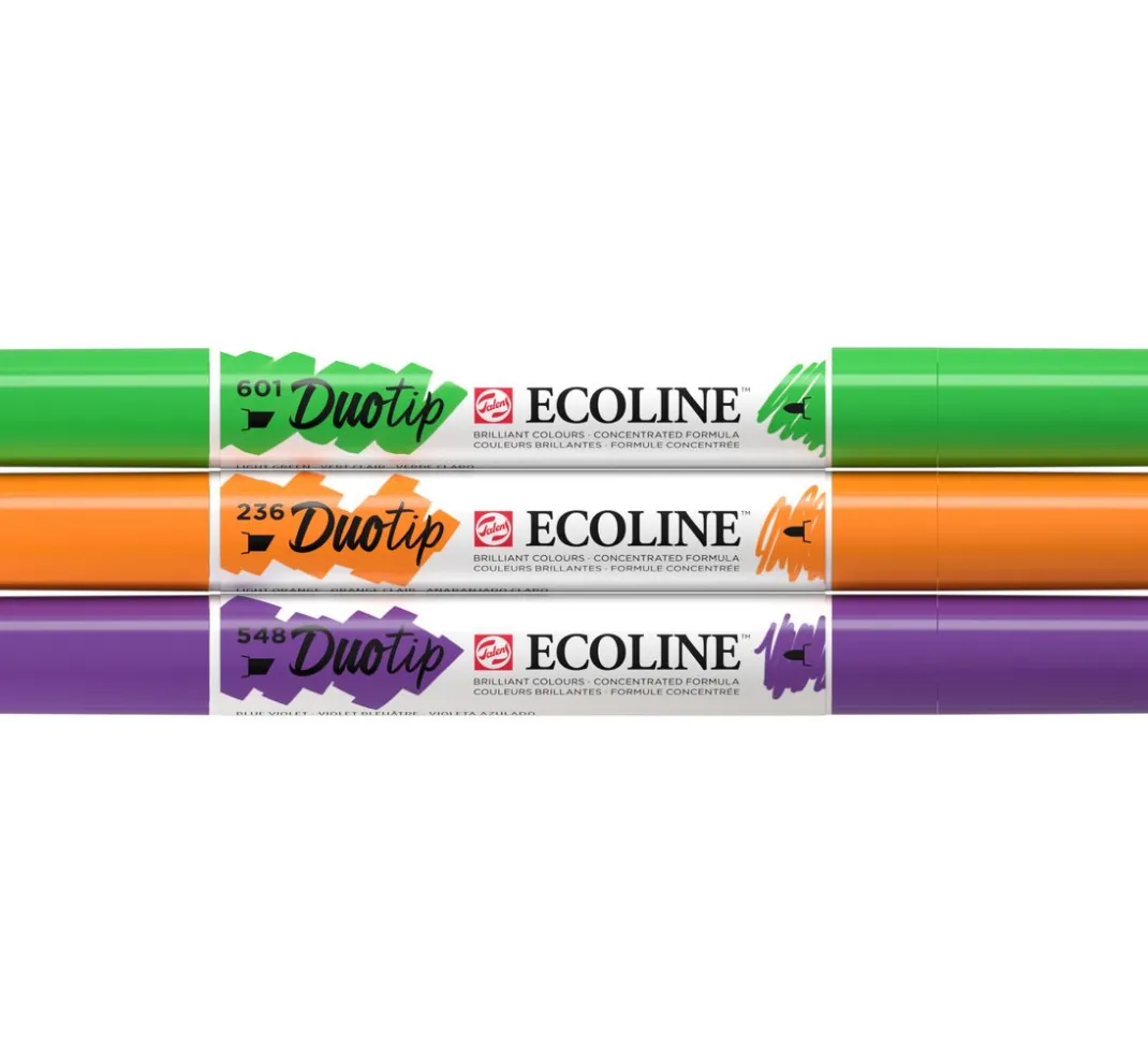 Talens Aquarell|Stifte>Ecoline Duotip "Sekundärfarben-Set"