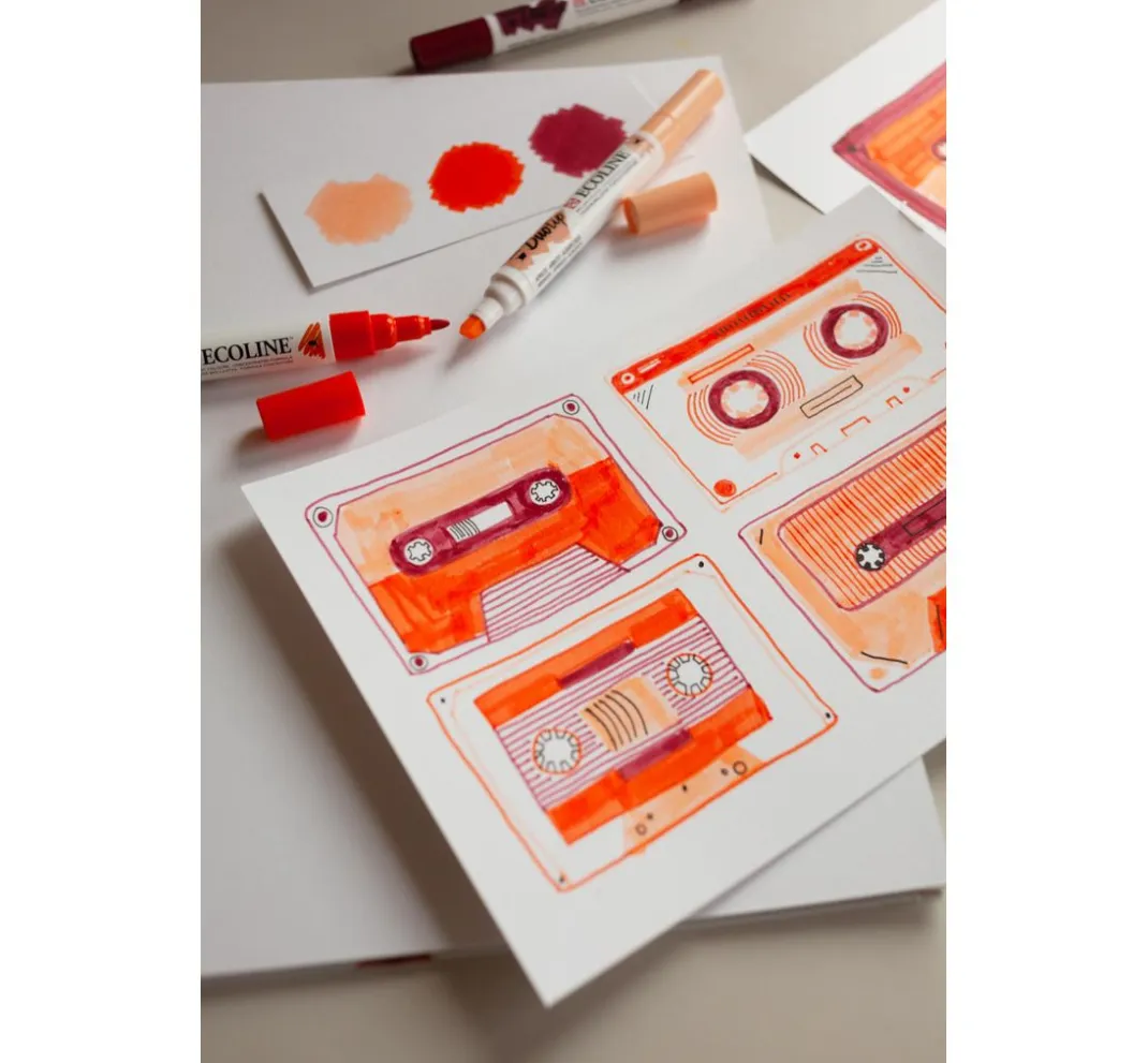 Talens Aquarell|Stifte>Ecoline Duotip "Sekundärfarben-Set"