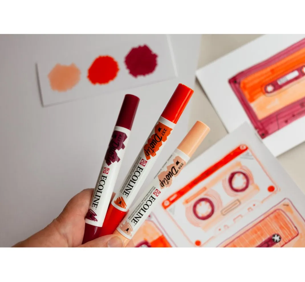 Talens Aquarell|Stifte>Ecoline Duotip "Sekundärfarben-Set"