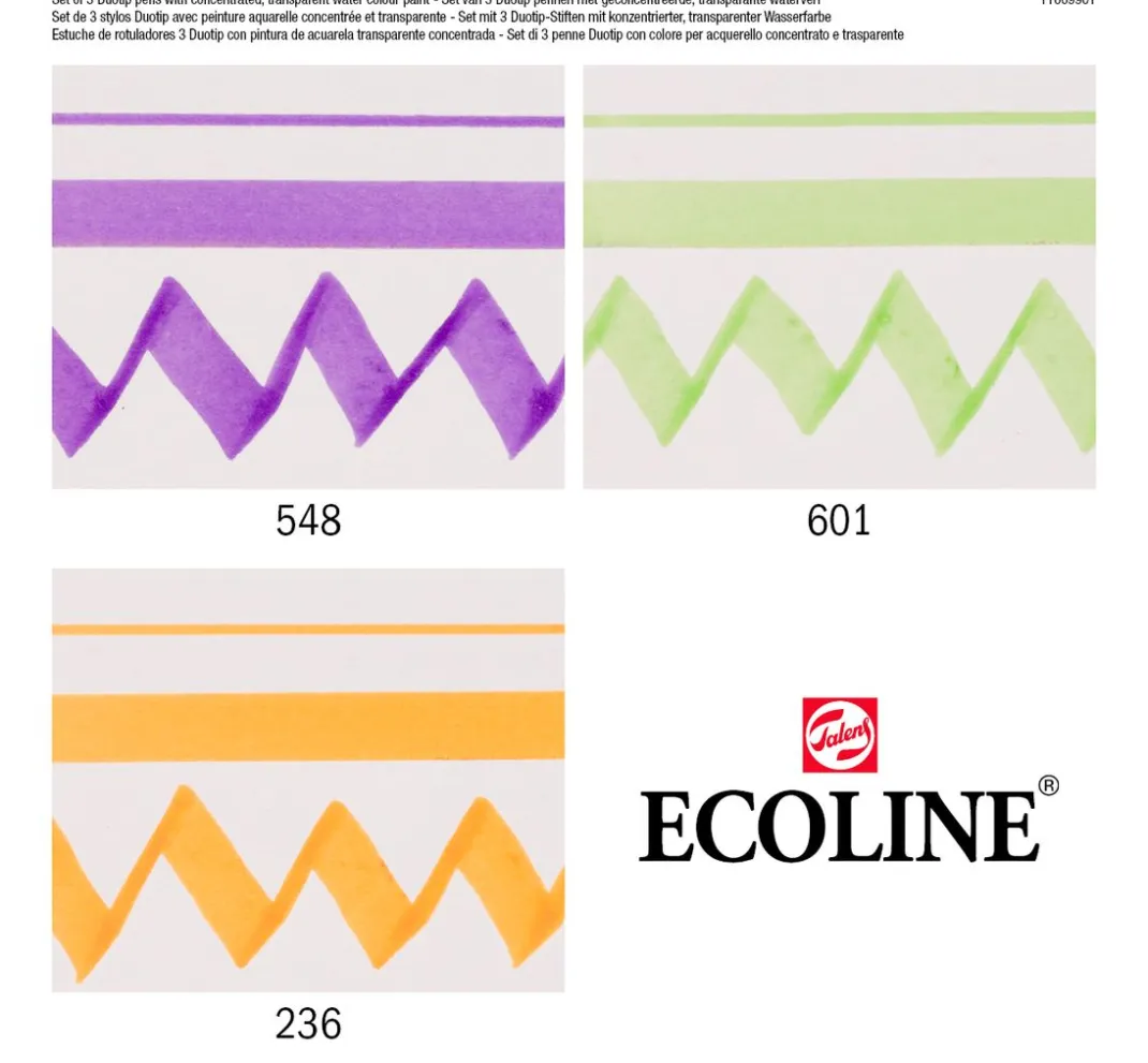 Talens Aquarell|Stifte>Ecoline Duotip "Sekundärfarben-Set"