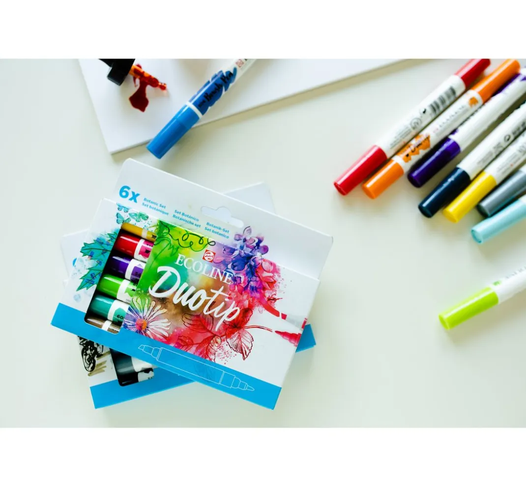 Talens Aquarell|Stifte>Ecoline Duotip "Sekundärfarben-Set"