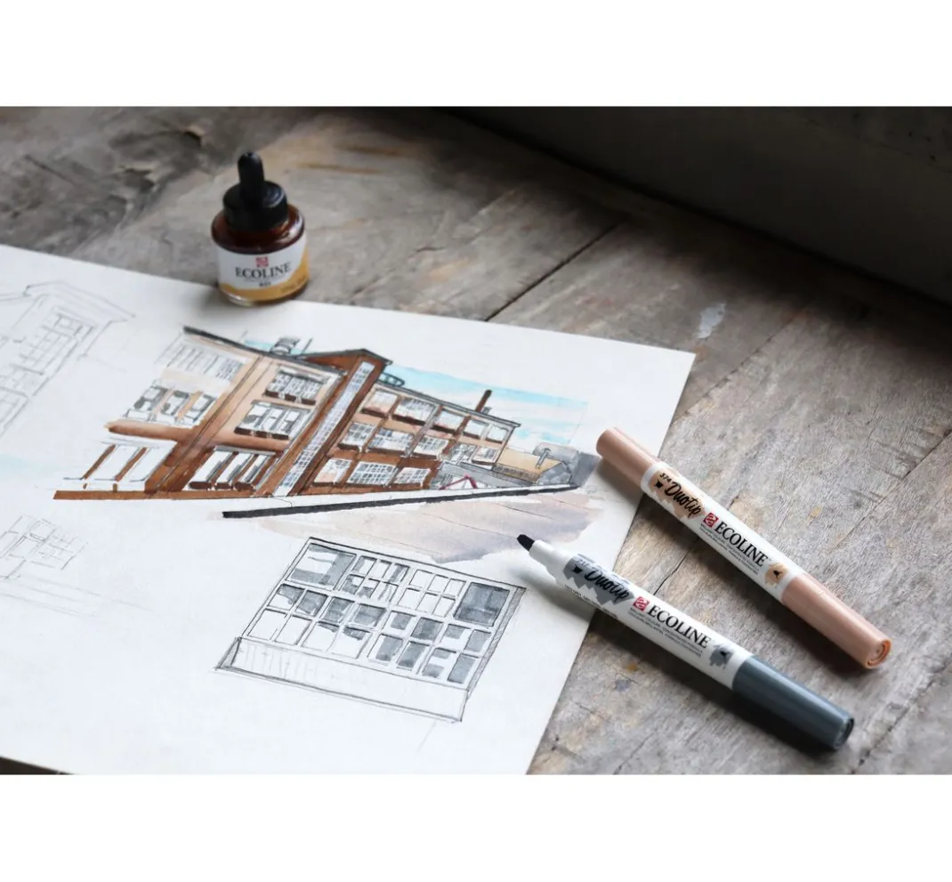 Talens Aquarell|Stifte>Ecoline Duotip "Urban Landscape-Set"