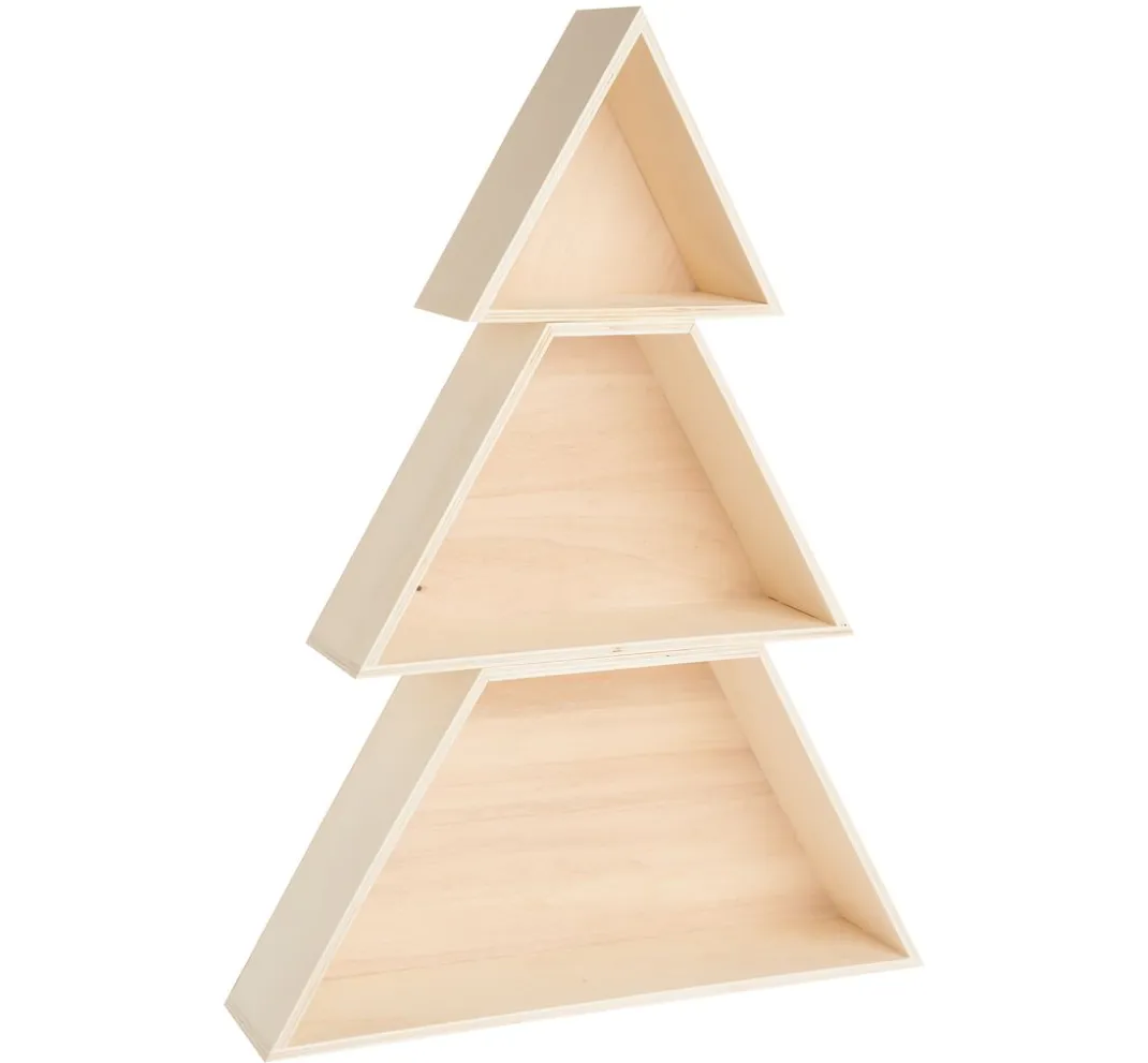 Kinder Rico Design Holz|Serviettentechnik>Tannenbaum Holzboxen-Set