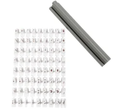 creativ company Backen>Textur Stempel-Set "Buchstaben & Zahlen"