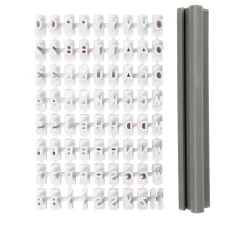 creativ company Backen>Textur Stempel-Set "Buchstaben & Zahlen"