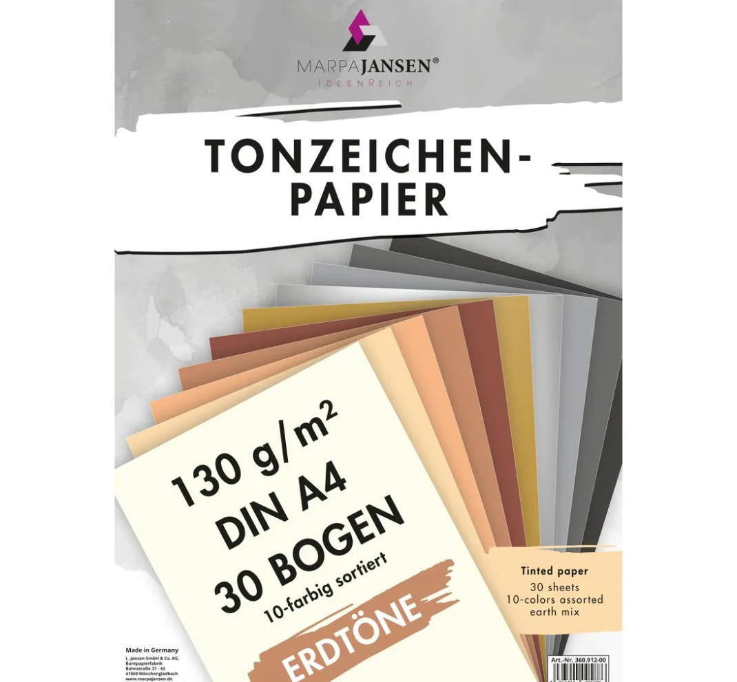 Kinder MarpaJansen Papier|Tonpapier & Fotokarton>Tonpapier-Sortierung "Erdtöne"