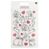 Rico Design Sticker & Klebebänder|Kartengestaltung>Transfermotive "Hasen"