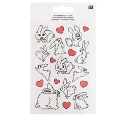 Rico Design Sticker & Klebebänder|Kartengestaltung>Transfermotive "Hasen"