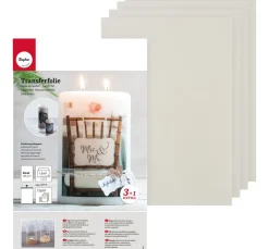 Rayher Weitere Hilfsmittel|Weitere Bastelfolie>Transfer-/Wasserschiebefolie, 4 Blatt