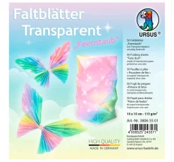URSUS Origami & Papier Falten|Falt- & Origamipapier>Transparentpapier-Faltblätter "Feenstaub"