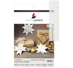 MarpaJansen Origami & Papier Falten|Papierstreifen>Transparentpapierstreifen "Kristallsterne"